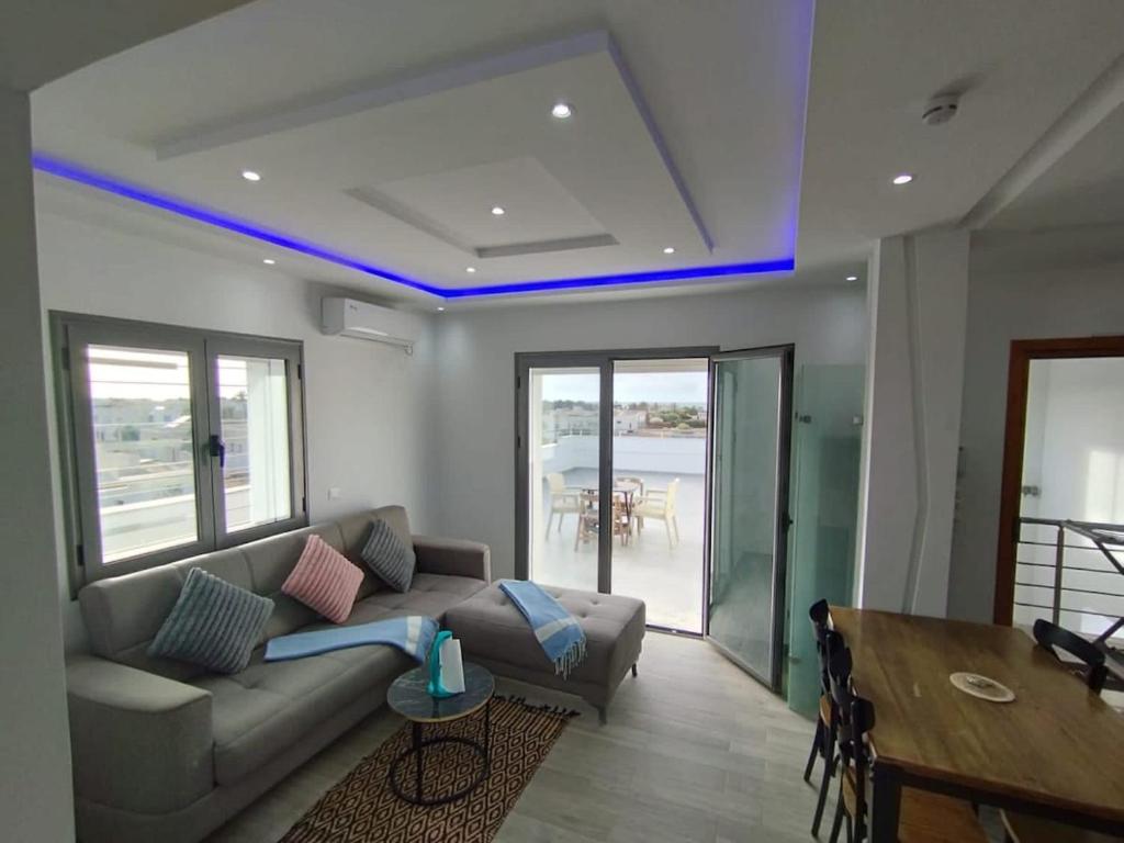 Posezení v ubytování Résidence Inès Djerba Appartements VIP