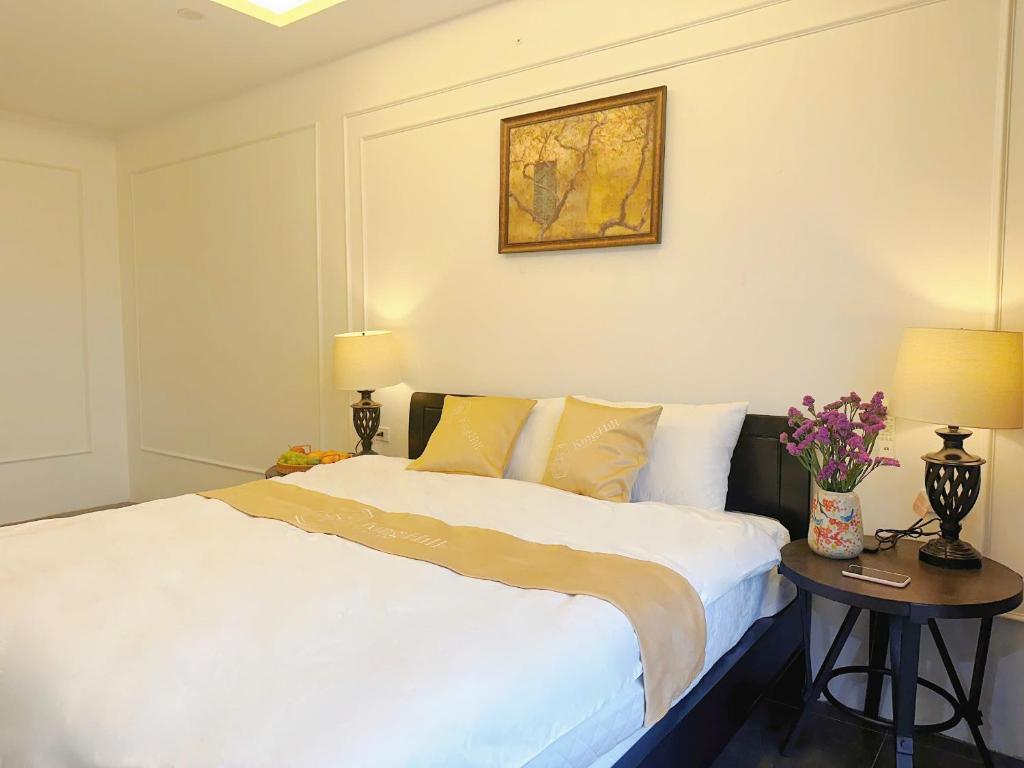 Ένα ή περισσότερα κρεβάτια σε δωμάτιο στο King Hill Vila
