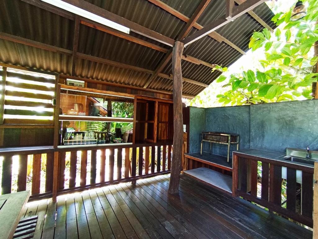 Balkón nebo terasa v ubytování Naluyan Jungle Lodge