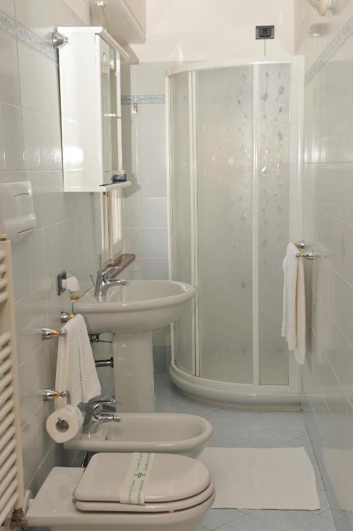 Koupelna v ubytování Hotel Bellavista Meublè