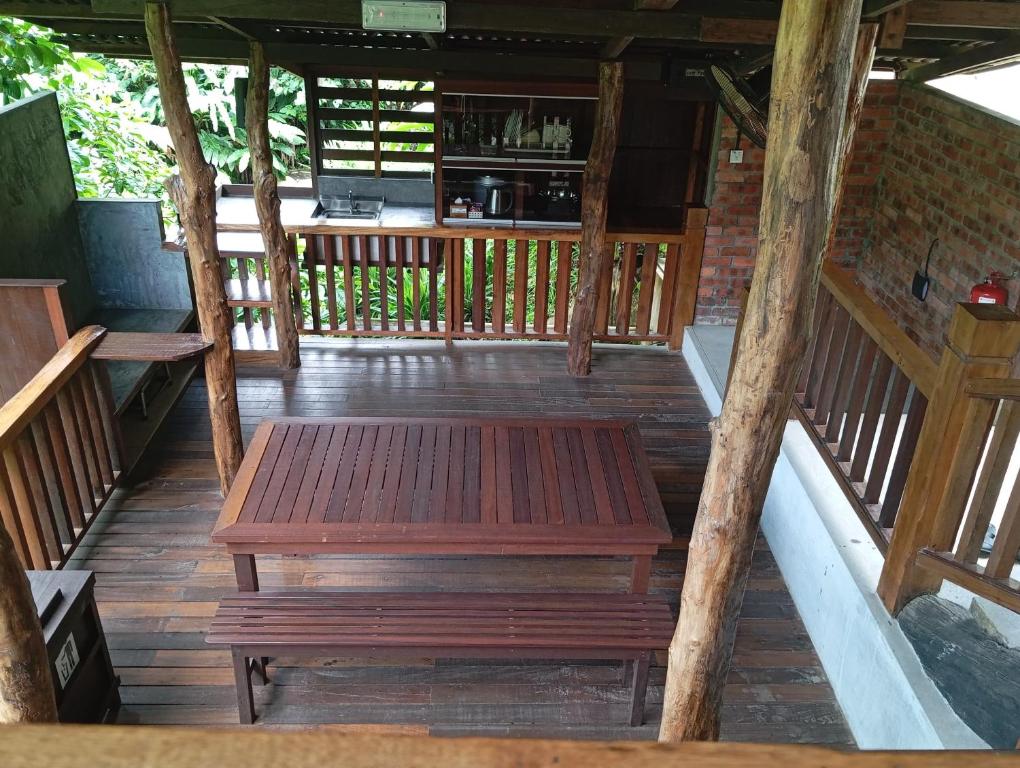 Balkón nebo terasa v ubytování Naluyan Jungle Lodge