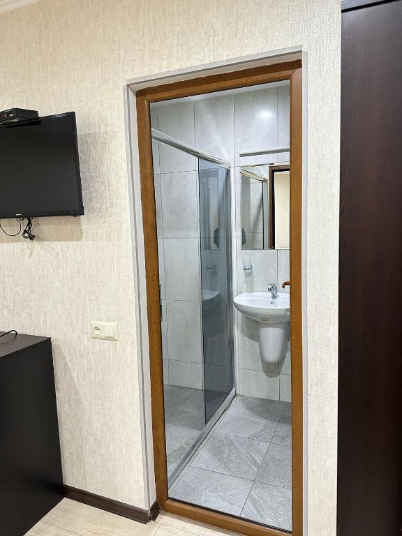 Koupelna v ubytování Hotel Alaverdi Palace