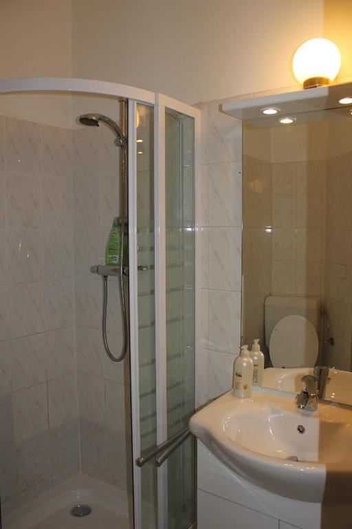 Koupelna v ubytování Arnes Hotel Vienna