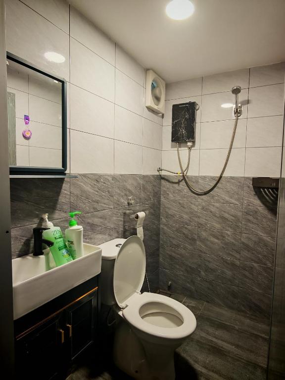 Koupelna v ubytování deLotus Villa