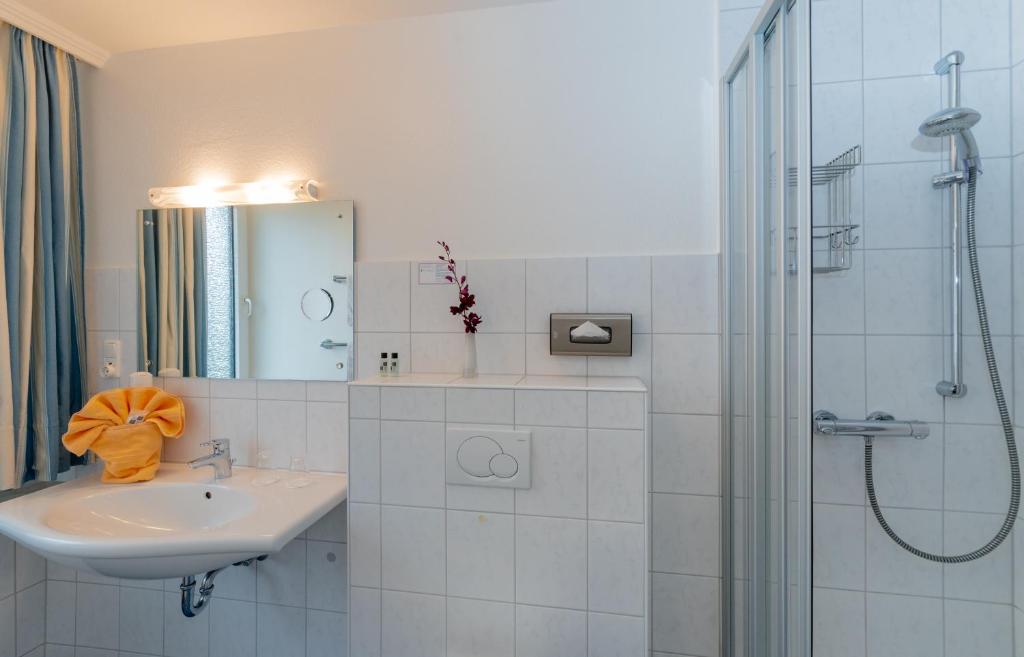 Koupelna v ubytování Hotel Berlin
