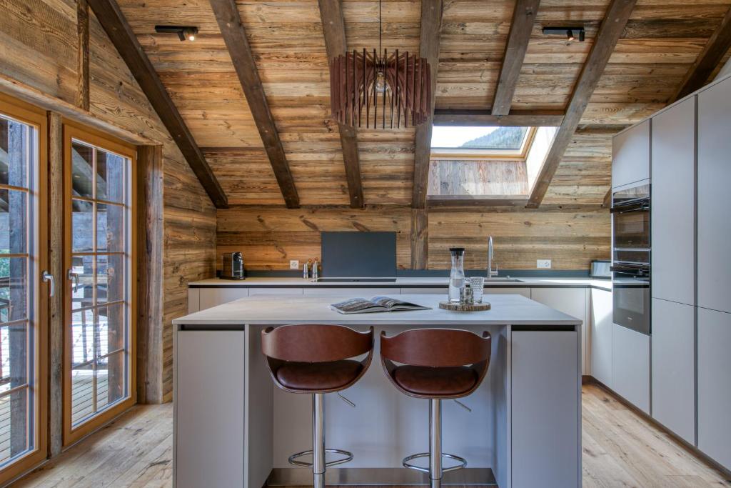Kuchyň nebo kuchyňský kout v ubytování Hlianthme, The Lofty Penthouse