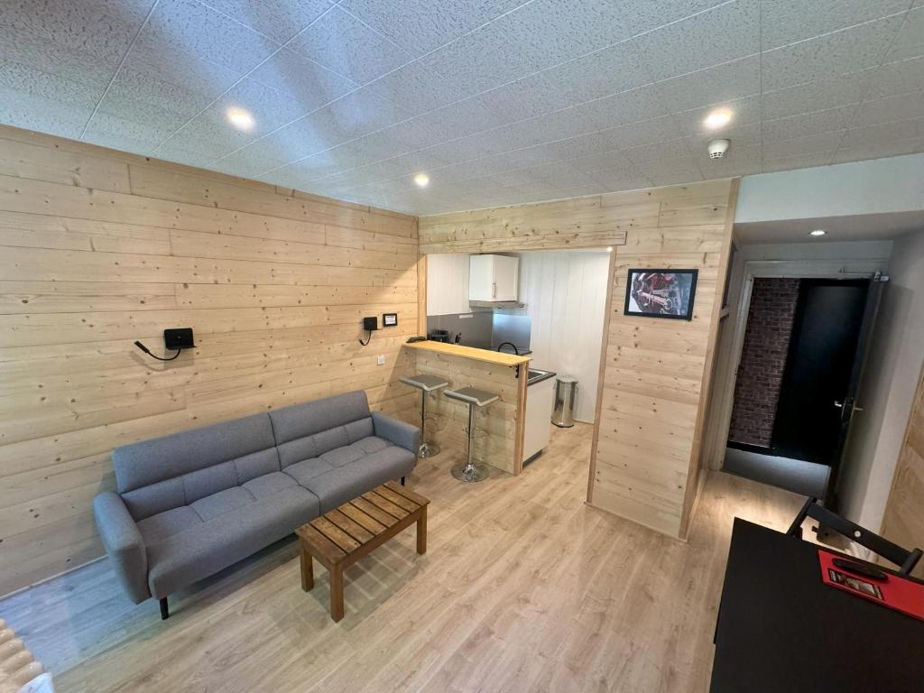 Kuchyň nebo kuchyňský kout v ubytování Aparthotel Le Petit Train