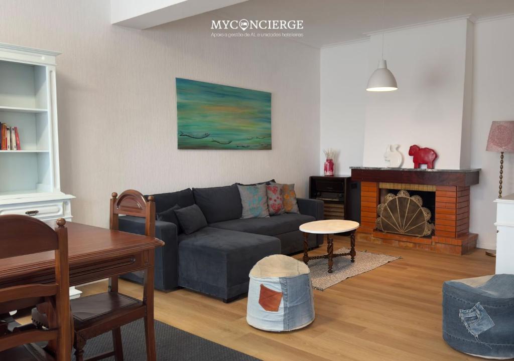 Posezení v ubytování Apartamento Praia de Espinho