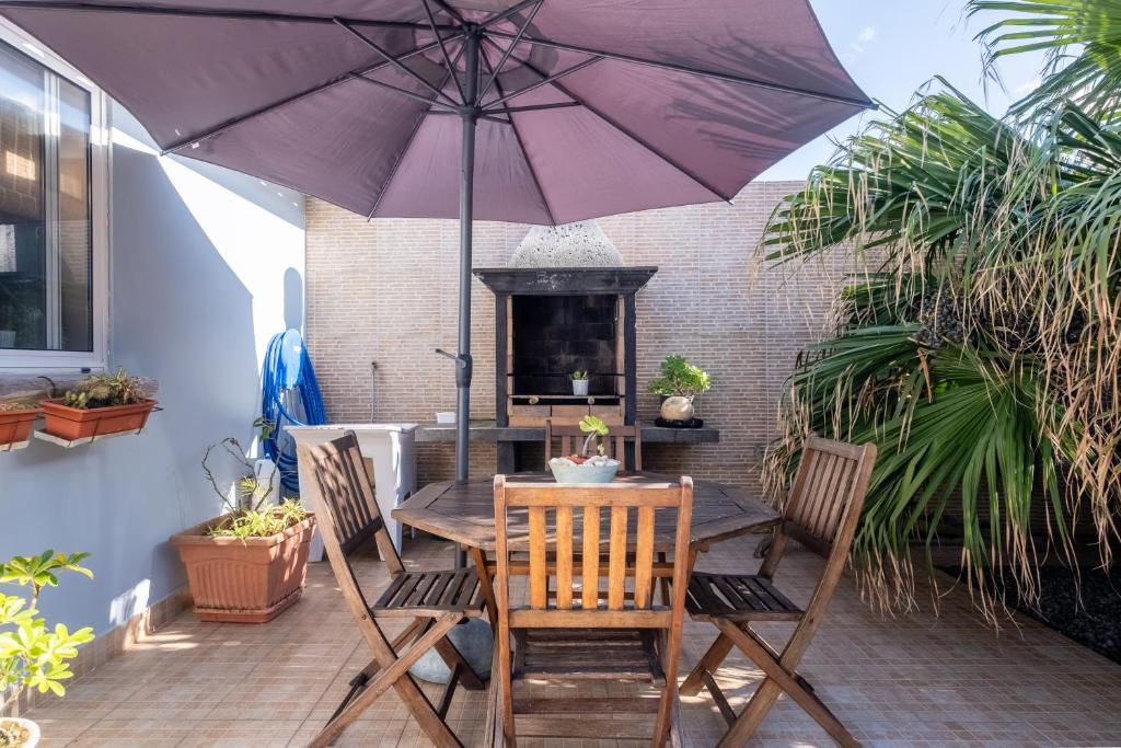 Zahrada ubytování Casa Areal de Santa Barbara
