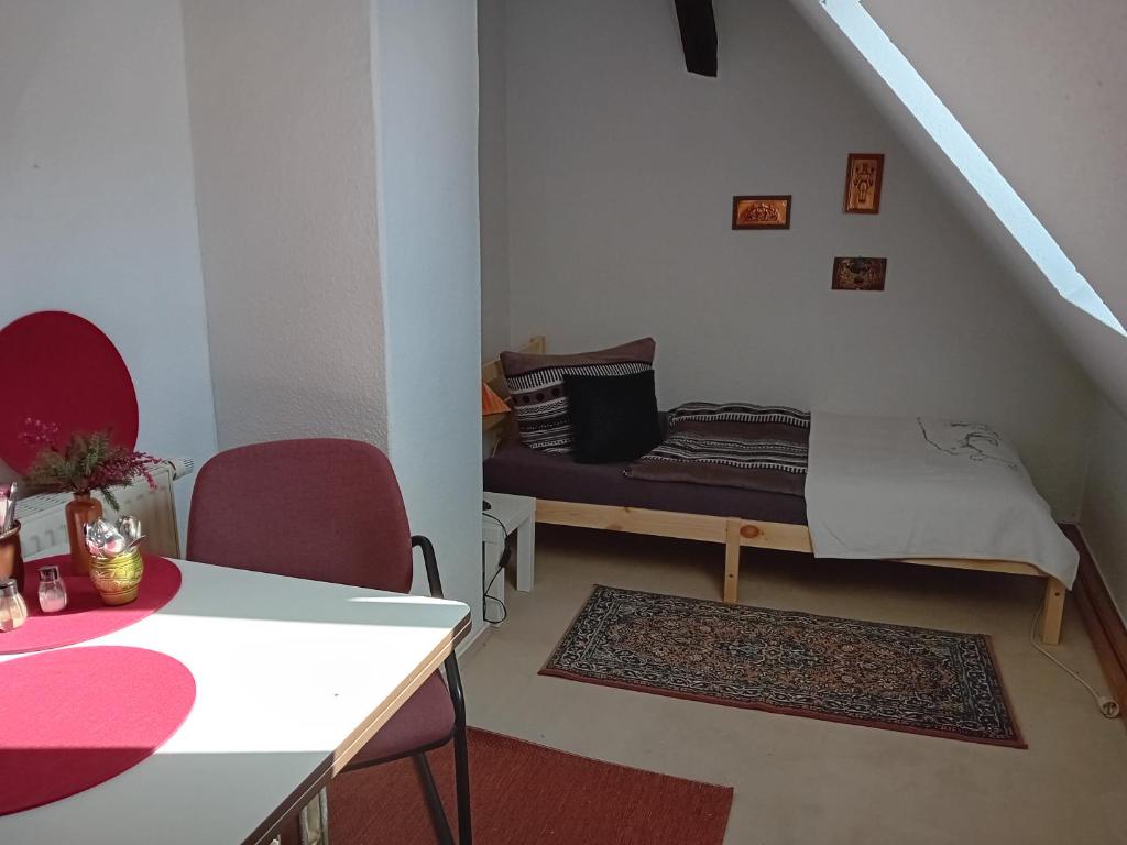 Postel nebo postele na pokoji v ubytování Gemütlichkeit