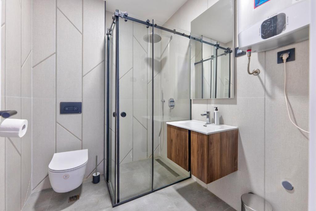 Koupelna v ubytování Modena Resort Spa & Wellness Zlatibor
