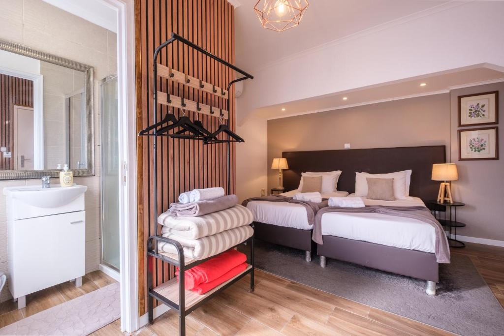 Victória Guest Houseにあるベッド