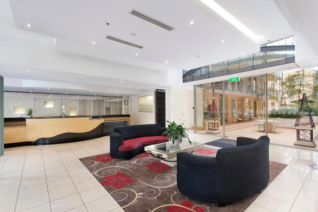 Lobby alebo recepcia v ubytovaní Melbourne Metropole Central Official