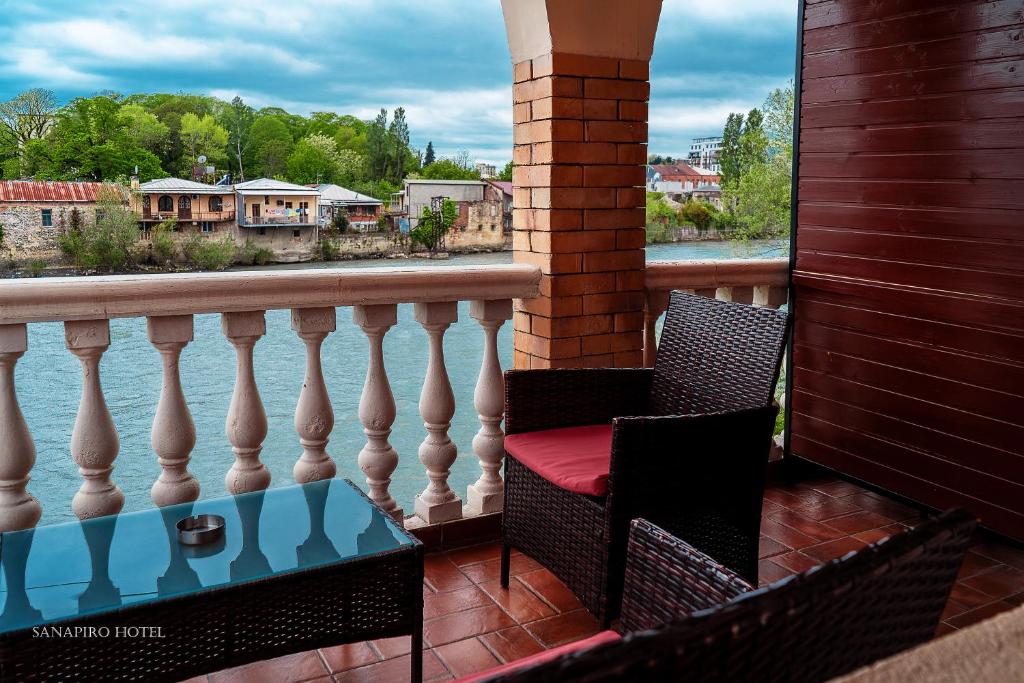 Balkón nebo terasa v ubytování Sanapiro Hotel