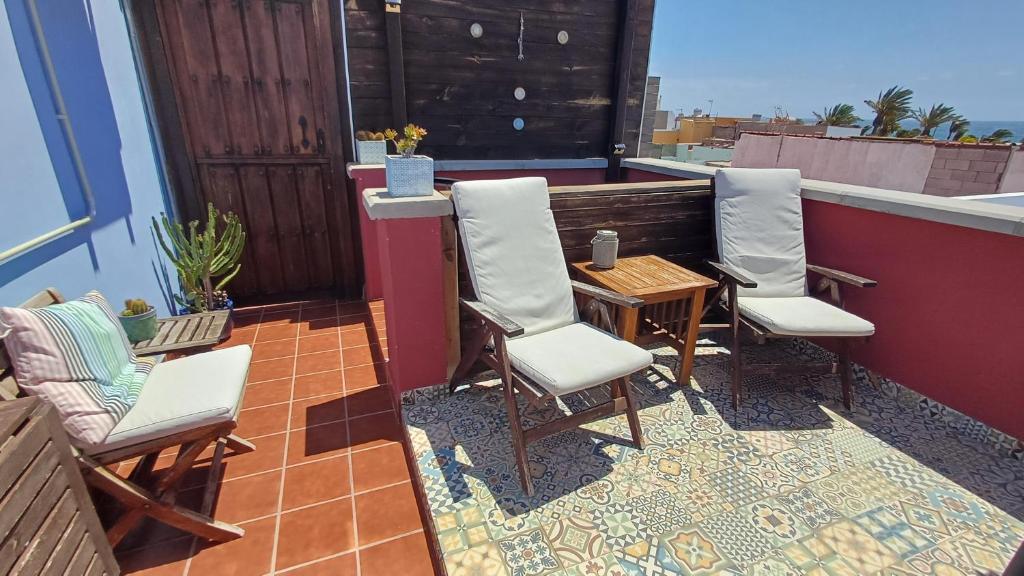 Balkon lub taras w obiekcie Modern house with 2 bedrooms near the beach