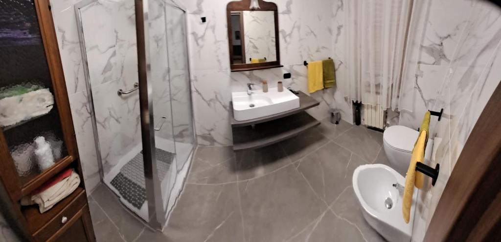 Koupelna v ubytování Room GRIGRA