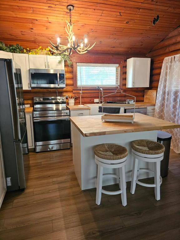 Kuchyň nebo kuchyňský kout v ubytování 40 minutes to Gatlinburg, mountain hideaway