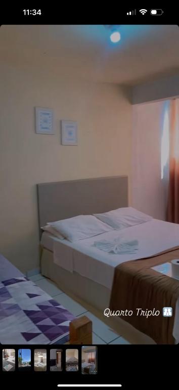 Postel nebo postele na pokoji v ubytování Hotel Morada de Leste Pontal