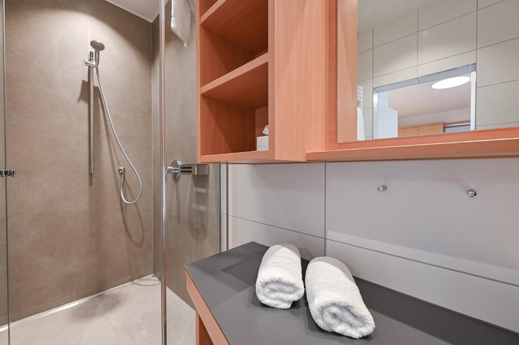 Koupelna v ubytování Hotel Wiedemann