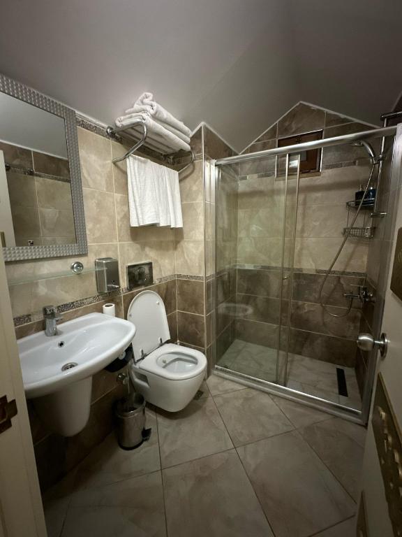 Koupelna v ubytování Barby Butik Otel