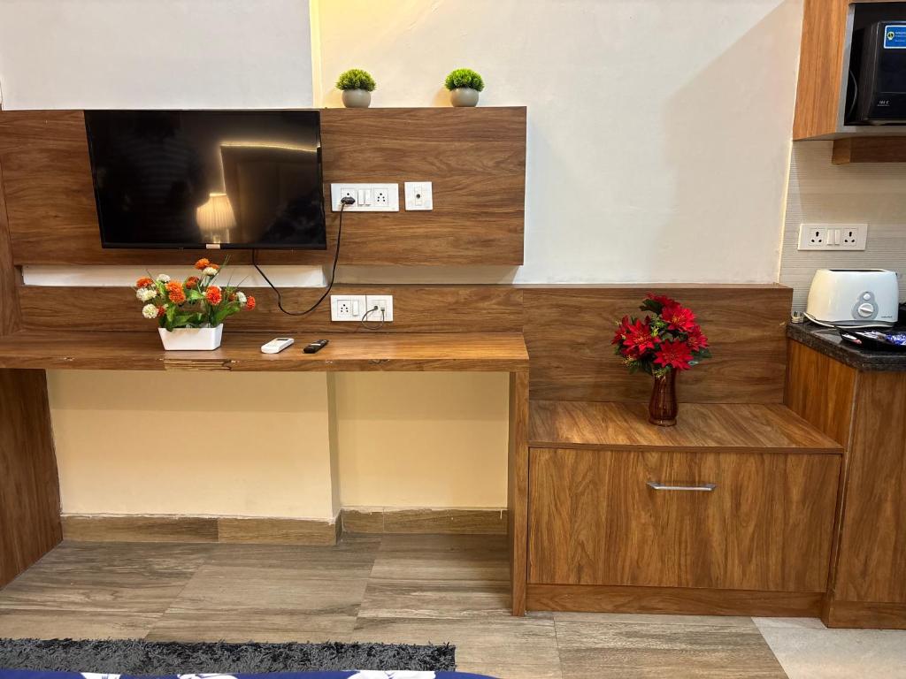 TV a/nebo společenská místnost v ubytování Urban Studio Gem