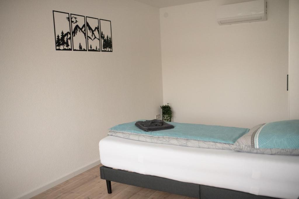 Postel nebo postele na pokoji v ubytování Ferienzimmer Albbruck
