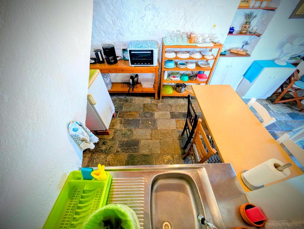 Kuchyň nebo kuchyňský kout v ubytování Blue Horizon
