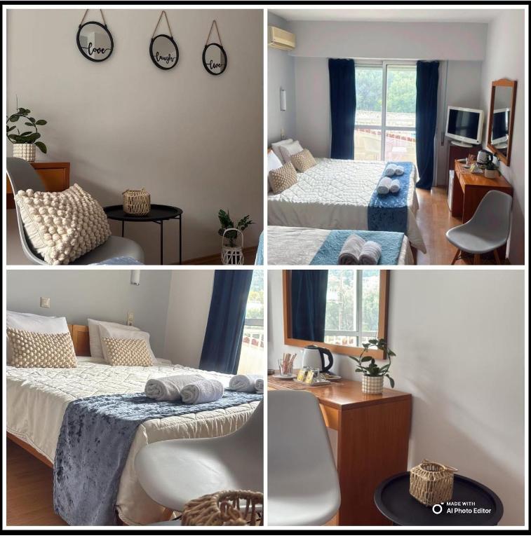 Postel nebo postele na pokoji v ubytování Hotel Rodini