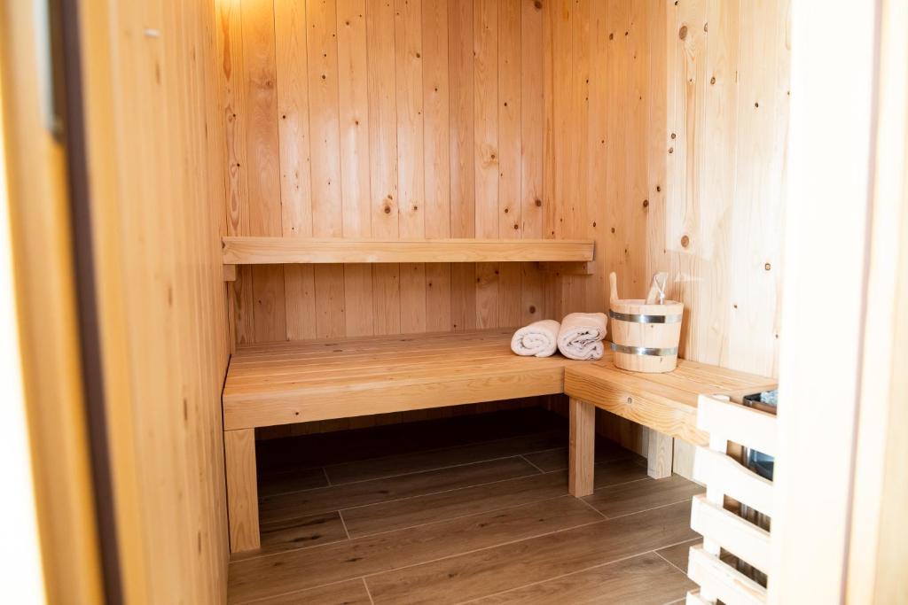 Palanda nebo palandy na pokoji v ubytování Holiday home Luria Hill