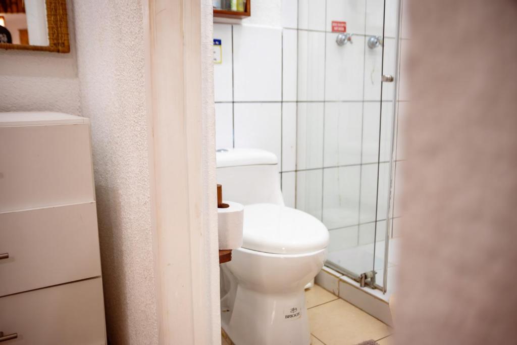 Koupelna v ubytování Hotel Miconia