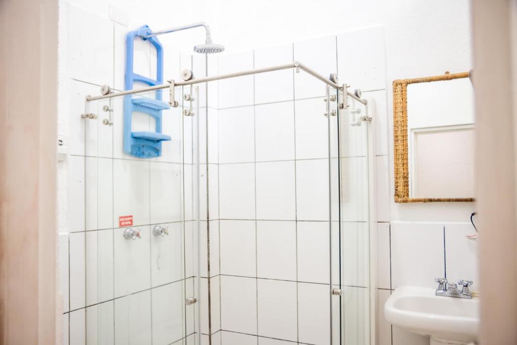 Koupelna v ubytování Hotel Miconia