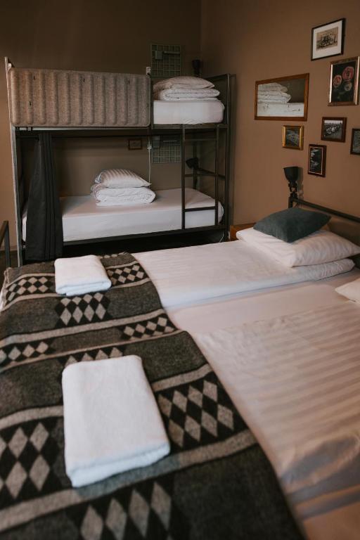 Voodi või voodid majutusasutuse Kex Hostel toas
