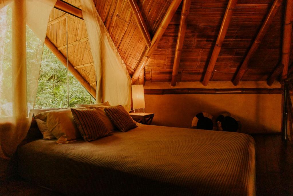 Postel nebo postele na pokoji v ubytování Refúgio na Mata com Ar Condicionado e WiFi