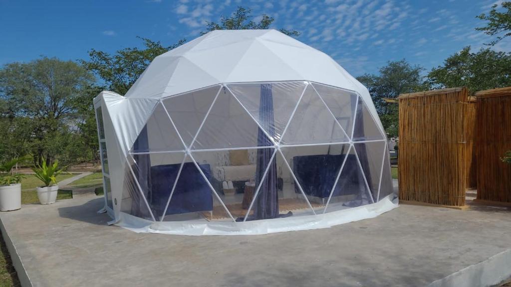 Tòa nhà nơi lều trại sang trọng tọa lạc