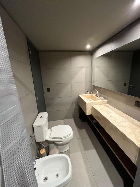 Koupelna v ubytování Edificio Pantera - monoambiente de diseño