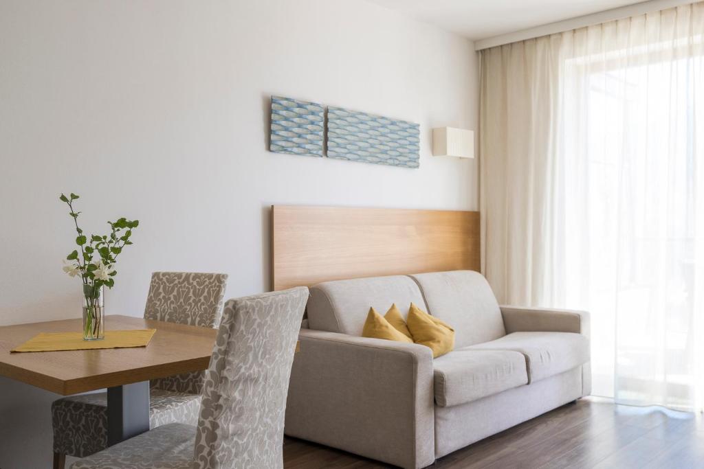 Posezení v ubytování Residence Aqualis