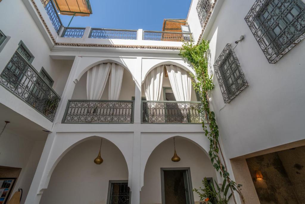 Balkón nebo terasa v ubytování Riad Nafora