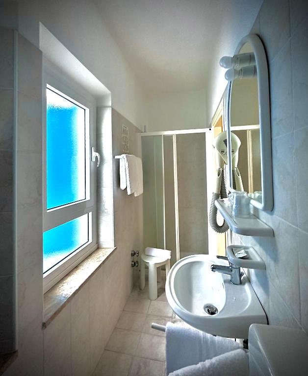 Koupelna v ubytování Hotel La Parigina