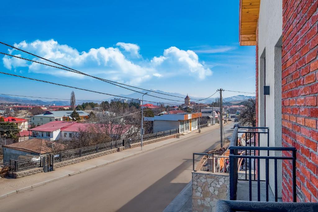 Balkón nebo terasa v ubytování Terrace Akhaltsikhe