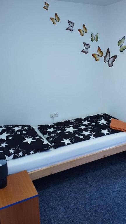 Postel nebo postele na pokoji v ubytování Villa LIKE "garden-grill"