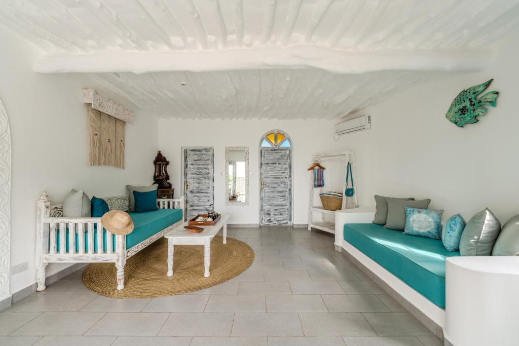 Area soggiorno di Chale Island Resort