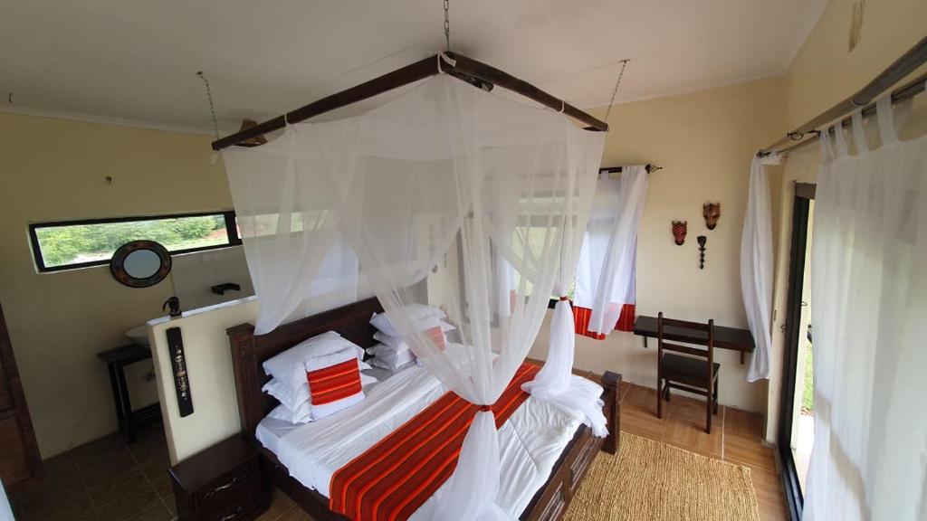 Postel nebo postele na pokoji v ubytování Narasha homestay
