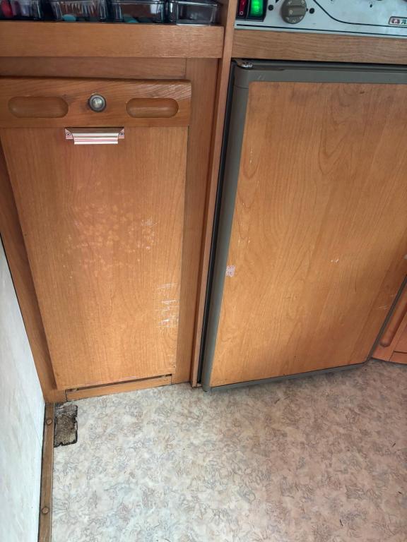 Kuchyň nebo kuchyňský kout v ubytování Caravan 3 personen