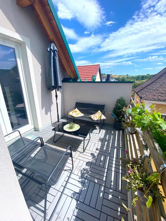 Balkón nebo terasa v ubytování ferien-wohnen