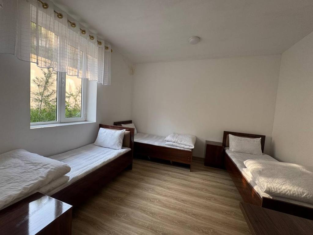 Giường trong phòng chung tại Hostel Buxoriy