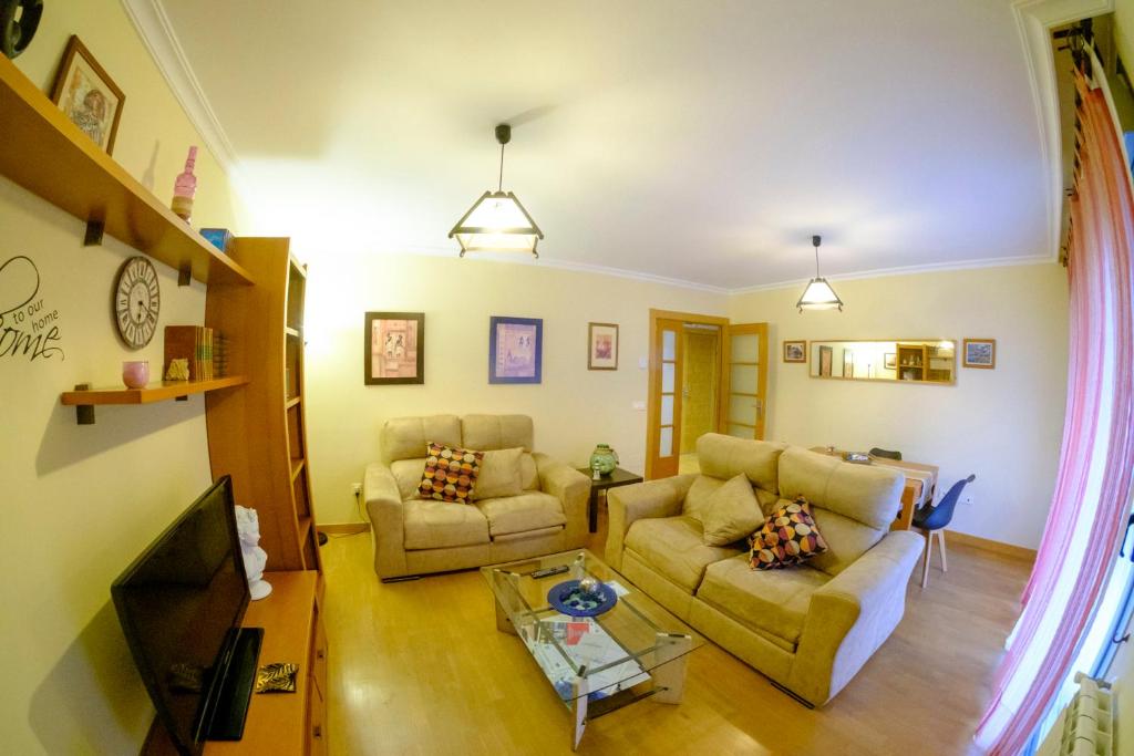 A seating area at Apartamento Sella y Mar - VUT12AS