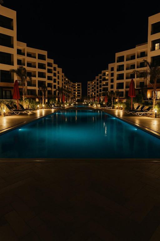 The swimming pool at or close to Luxurious Chalet in Port Said Governorate Stunning Views