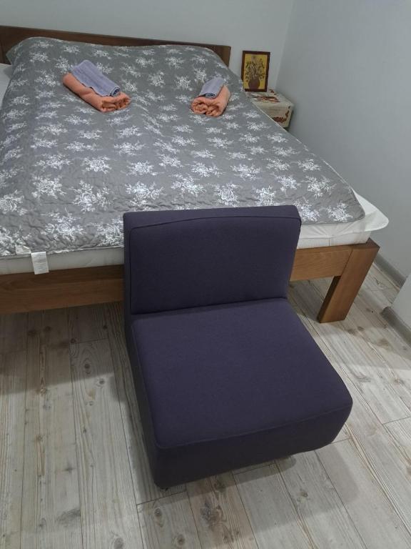 Postel nebo postele na pokoji v ubytování Kremna Sunset- Zalazak sunca