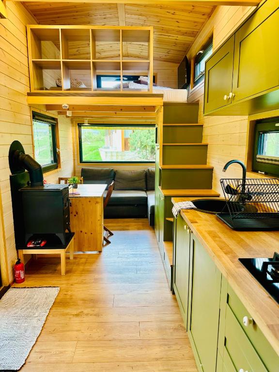 Kuchyň nebo kuchyňský kout v ubytování Tiny Home
