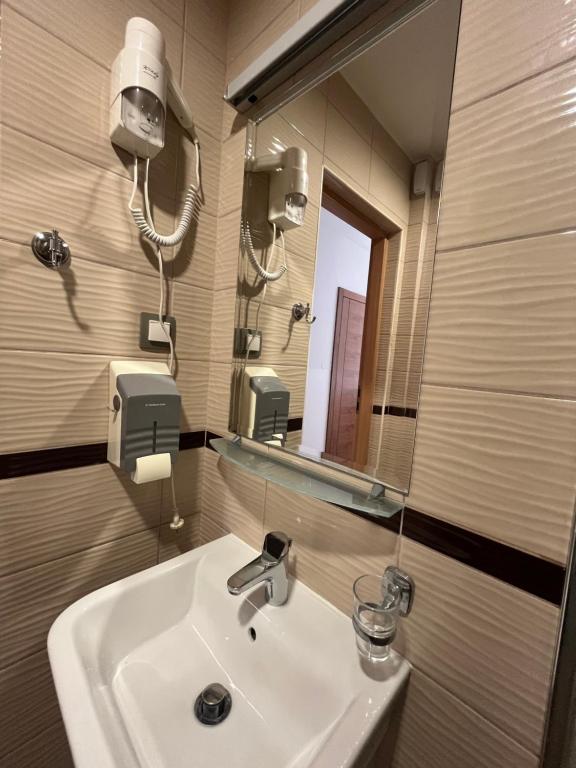 Koupelna v ubytování Hotel Divan